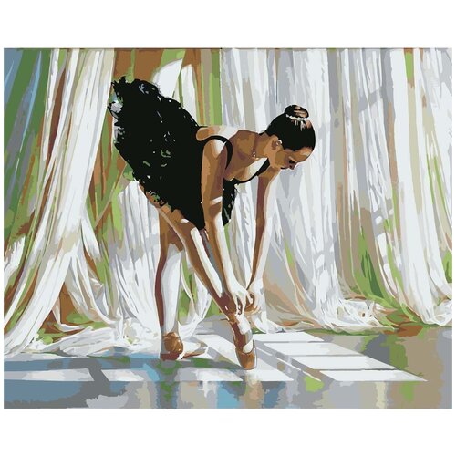 фото Hs0461 набор для рисования по номерам 'балерина' 40*50см hobruk