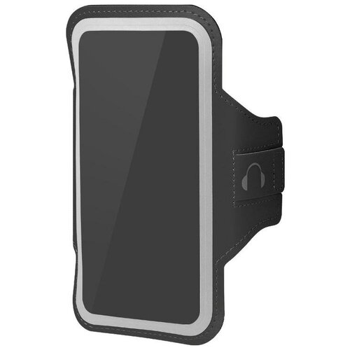 фото Чехол спортивный (неопрен+полиэстер) для смартфонов до 5.8 дюймов df sportcase-03 (black)