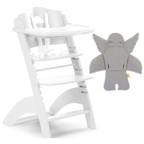фото Растущий стульчик childhome lambda 2 с подушкой, white/angel grey