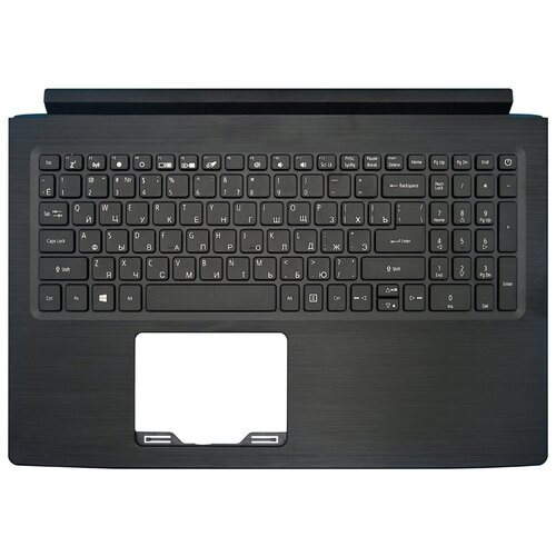 фото Клавиатура для ноутбука acer aspire 3 a315-33 топ-панель черная