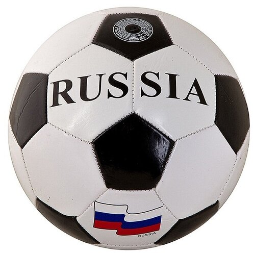 фото Мяч футбольный гратвест 250 г, №5, pvc, матовый, 1 слой "россия" (т15363)