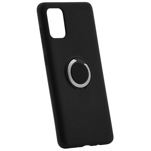 фото Чехол на samsung galaxy a71 derbi slim silicone-3 с кольцом черный