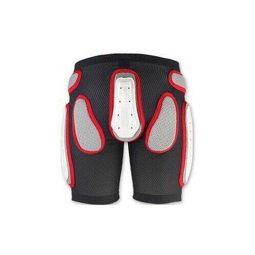 фото Защитные шорты nidecker padded plastic shorts white/red (us: l)