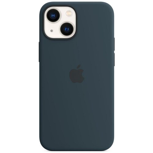 фото Чехол для apple iphone 13 mini silicone case with magsafe abyss blue