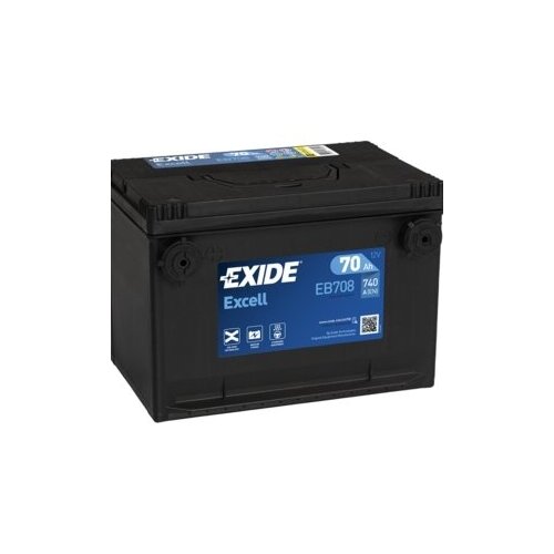 фото Аккумулятор exide excell eb708 70 ач 740а боковые клеммы