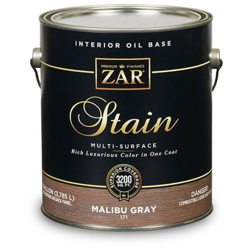 фото Zar wood stain oil based льняное тонирующее масло по дереву цв.504 gray cashmere 0,946 л