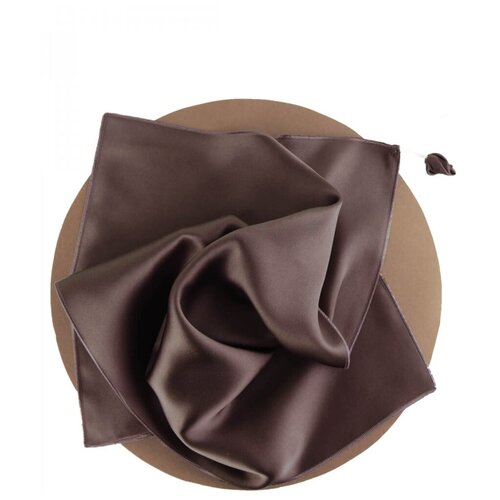 фото Шёлковое полотенце для лица (32х50) silk manufacture, тёмно-коричневый