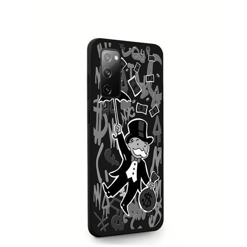 фото Черный силиконовый чехол musthavecase для samsung galaxy s20 fe monopoly black edition/ монополи для самсунг галакси с20 фе противоударный