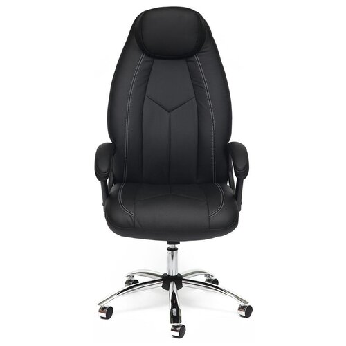фото Компьютерное кресло tetchair босс для руководителя, обивка: искусственная кожа, цвет: коричневый 2 tone