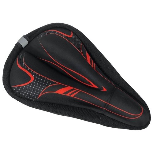 фото Накладка гелевая на седло vinca sport xd 05 black/red