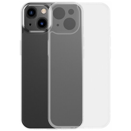 фото Baseus чехол для iphone 13 (6.1) frosted glass protective case transparent