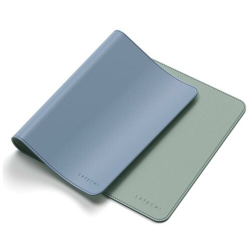 фото Коврик для мыши satechi dual side eco-leather deskmate st-ldmbl (blue/green)