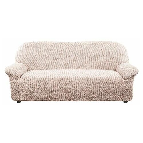 фото Чехол для мебели: чехол на 3-х местный диван виста милано бежевый еврочехол