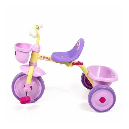 фото Moby kids велосипед 3кол. primo складной розово-сиреневый единорог