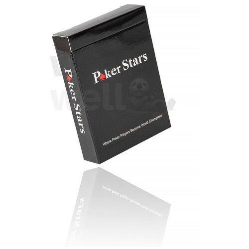 фото Карты игральные покерные poker stars red, набор из 54 карт wellywell