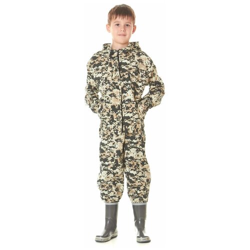 фото Маскхалат детский камуфляжный костюм цифра светлая р34, 100% хлопок - ста-маскдет-бс34 56-58/182-188 стайер текс