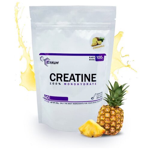 фото Креатин моногидрат (creatine monohydrate) ferrum nutrition / ананас, 200г (40 порций)