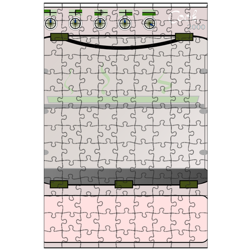 фото Магнитный пазл 27x18см."духовой шкаф, печь, очаг" на холодильник lotsprints