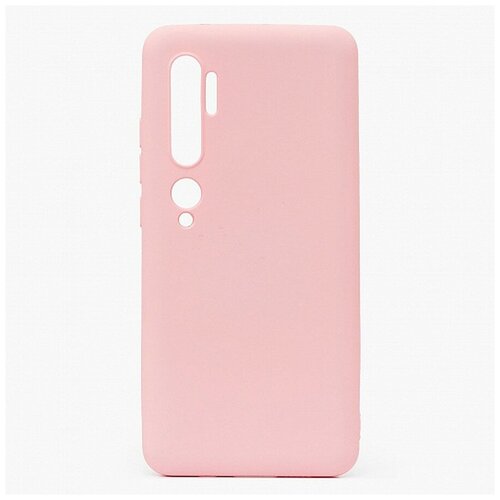 фото Силиконовая накладка тонкая 0.33 мм для xiaomi mi note 10 lite розовый opt-mobile