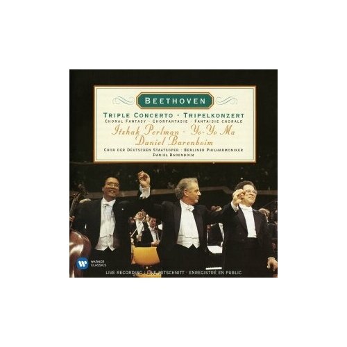 фото Компакт-диски, warner classics, itzhak perlman - beethoven: triple concerto, choral fantasy (cd)