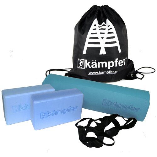 фото Комбо-набор для йоги kampfer combo blue