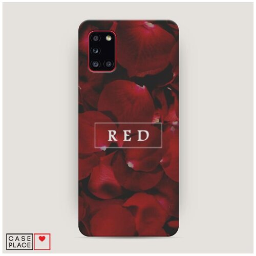 фото Чехол пластиковый samsung galaxy a31 red цвет case place