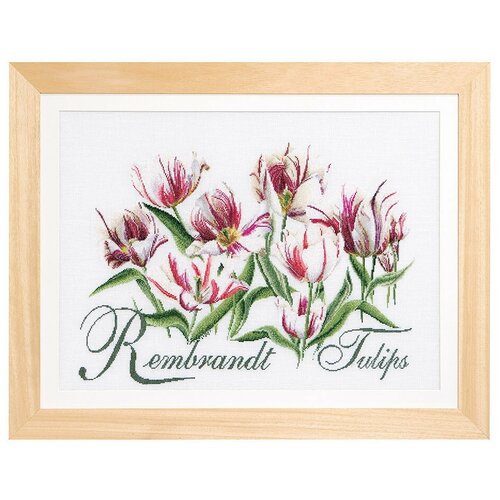 фото Набор для вышивания thea gouverneur тюльпаны рембрандт 59х43 см