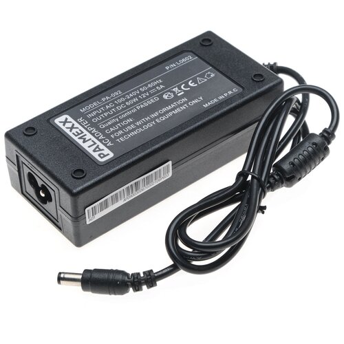 фото Зарядное устройство от сети для монитора lcd 12v 5a (5.5*2.5) (кабель питания в комплекте) palmexx