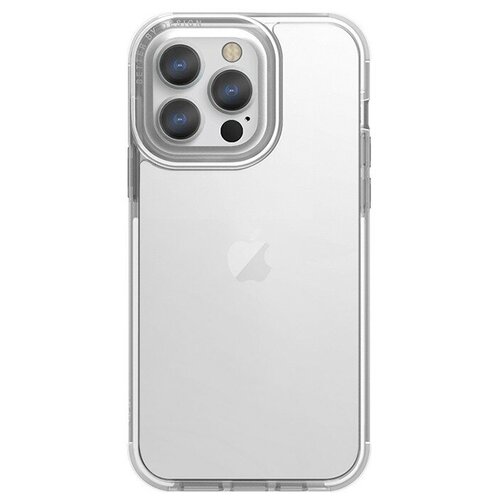 фото Uniq чехол uniq combat white для iphone 13 pro, прозрачный