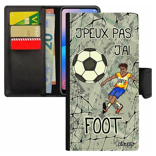 фото Чехол книжка на смартфон samsung galaxy s8, "не могу - у меня футбол!" юмор комикс utaupia