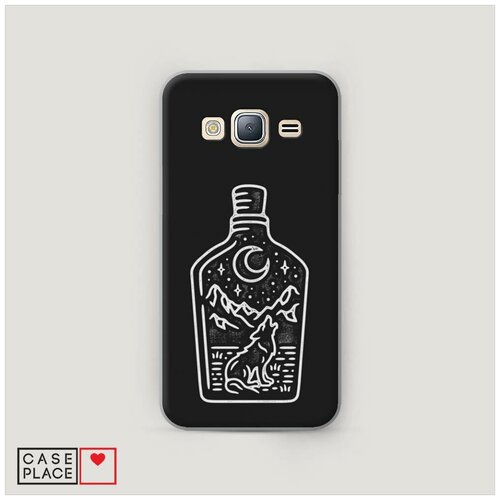 фото Чехол пластиковый samsung galaxy j3 2016 бутылка арт case place