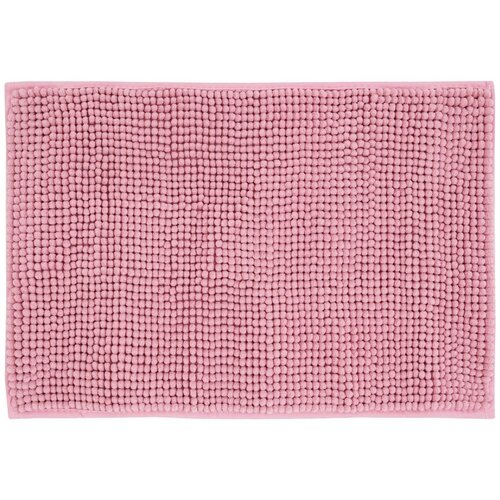 фото Коврик для ванной комнаты vita syle 40x60 см цвет розовый swensa