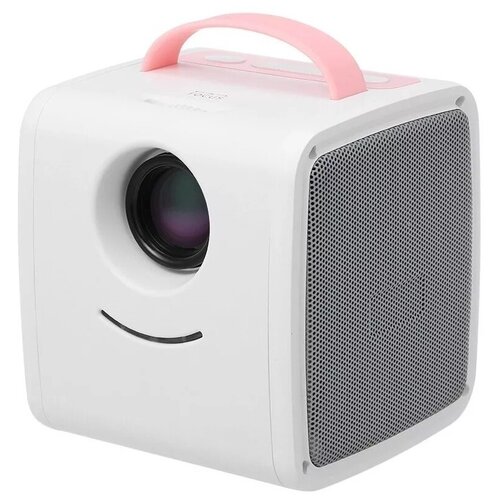 фото Детский мини проектор куб q2 (розовый) excelvan
