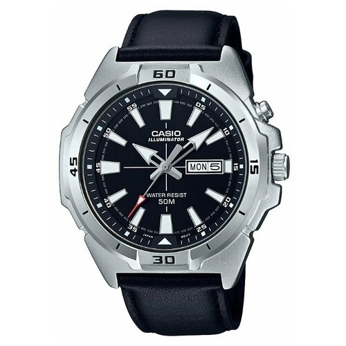 фото Наручные часы casio collection men mtp-e203l-1avdf, черный, серебряный