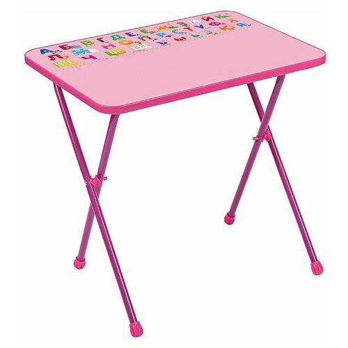 фото Стол детский складной nika by inhome сти для детей возраст от 3 до 7 лет, розовый