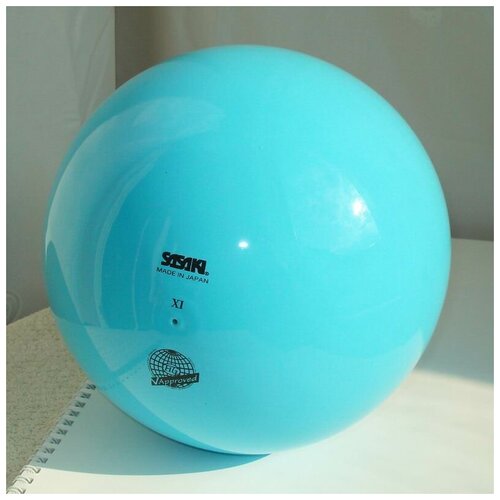 фото Мяч для художественной гимнастики sasaki m-20a libu цв. light blue (голубой флуоресцентный)