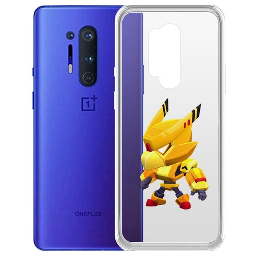 фото Чехол-накладка clear case brawl stars-ворон золотой меха для oneplus 8 pro krutoff group