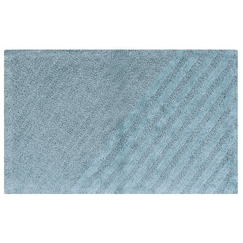 фото Коврик для ванной комнаты sensea remix 50x80 см цвет синий