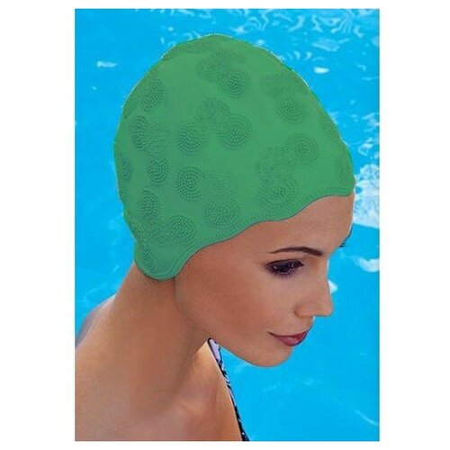 фото Шапочка для плавания жен. fashy moulded cap , арт.3100-00-60, резина, зеленый