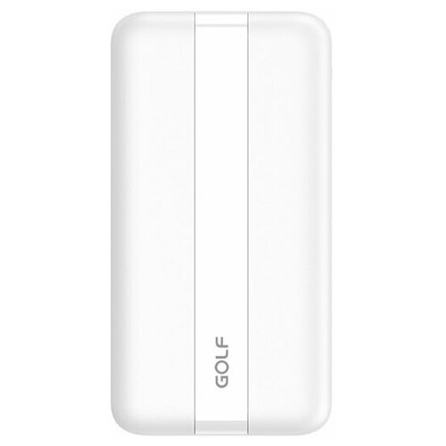 фото Внешний аккумулятор golf g93 pd+qc/ powerbank 20000 mah/ 3a, max 18w/ белый