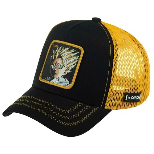 фото Бейсболка capslab арт. cl/dbz/1/sup dragon ball gohan saiyan (черный / рыжий), размер uni