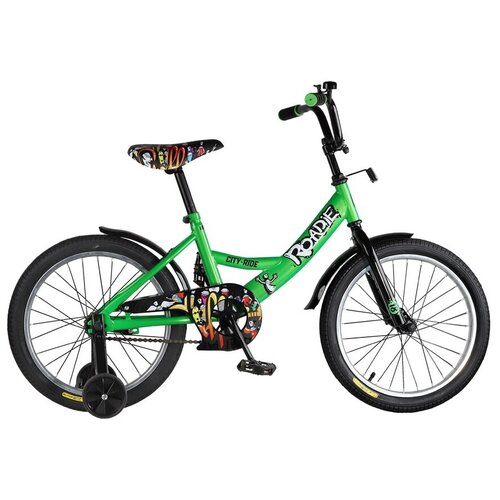 фото Детский велосипед 18" city-ride roadie, зеленый