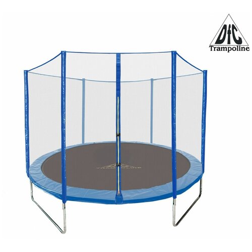 фото Батут dfc trampoline fitness 12ft наружн.сетка, синий (366см) (два короба)