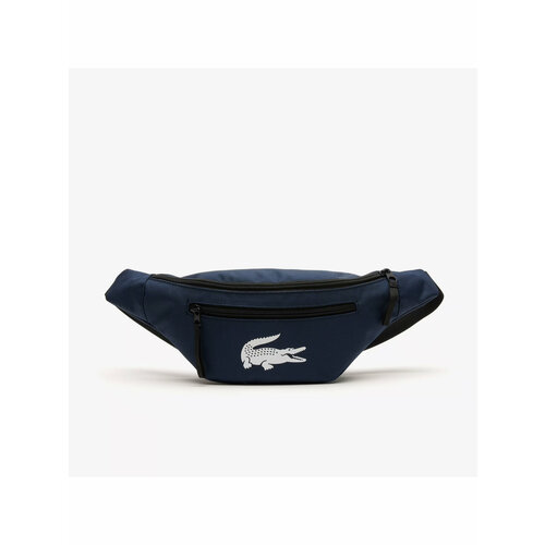 фото Сумка поясная lacoste backpack with laptop pocket повседневная, синий