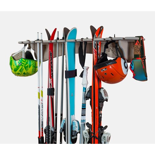 фото Настенный держатель для лыж standwood ski-5.6v темный орех