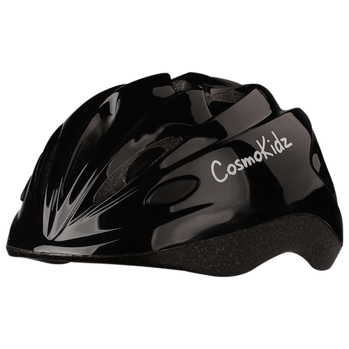 фото Шлем велосипедный детский crispy со светоотражающими ремешками, черный, р-р xs cosmokidz