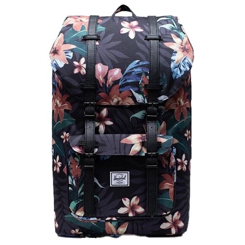 фото Городской рюкзак herschel little america 25, summer floral black