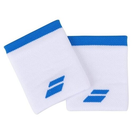 фото Напульсник babolat wristband logo jumbo x2 white/blue 5ua1262-1030