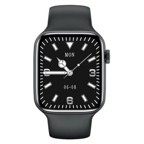 фото Умные часы kuplace / smart watch hw22 pro max / смарт-часы hw22 pro max с активной кнопкой и беспроводной зарядкой / смарт вотч hw22 pro max, черный
