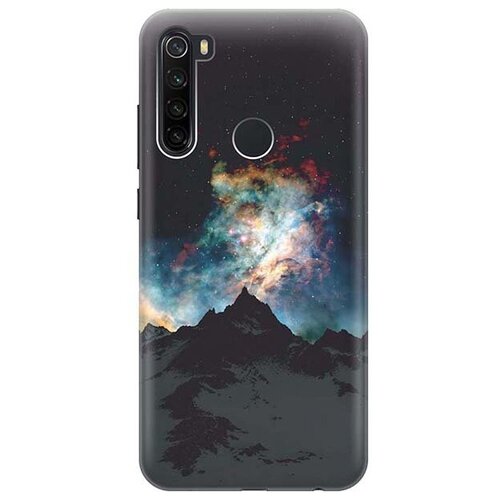 фото Ультратонкий силиконовый чехол-накладка для xiaomi redmi note 8t с принтом "горы и звезды" gosso
